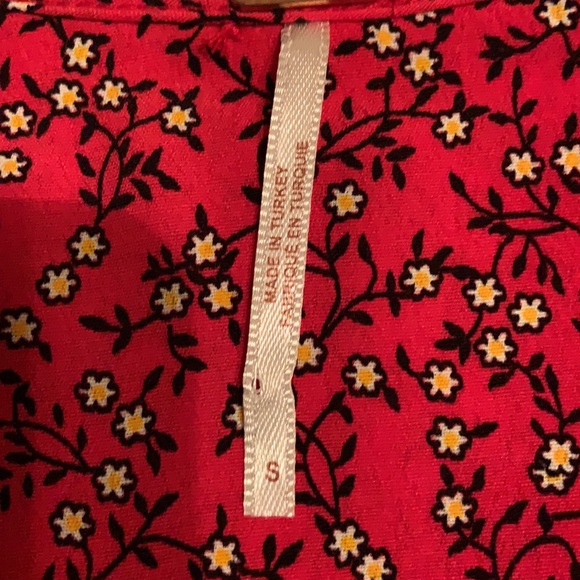 Free People Clara Tie-Front Tunic in Red - Picture 14 of 16